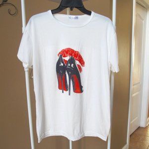 New - Red Bottom Stiletto Shoes with Red Lips